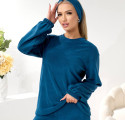 Костюм домашній жіночий iз мiкрофлiсу NOBILITAS 42 - 56 кольору морської хвилі